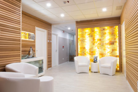 Wellness Center con parete al sale